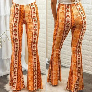 Bohemian high waisted bell bottoms